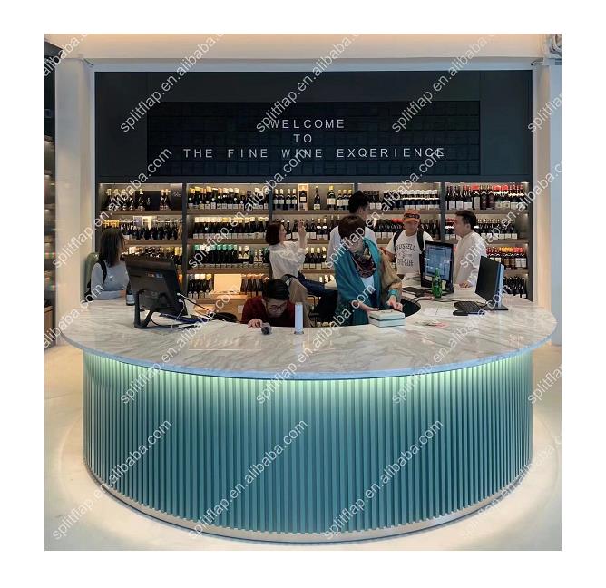 Split flap display board used in wine shop