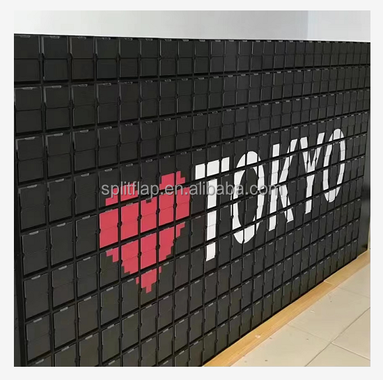 price split flap display flip disc display mechanical flip display