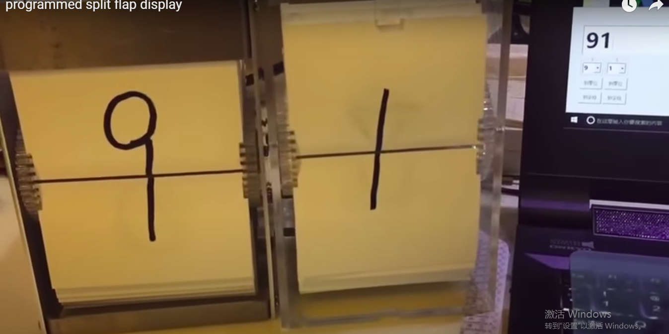 split flap prototypes we made 8 years ago