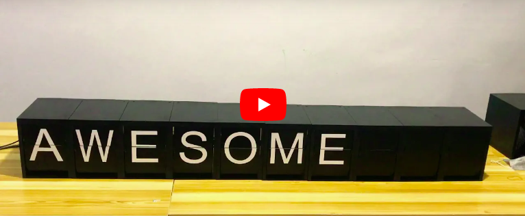 testing split flap display