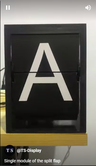 Single module of the split flap