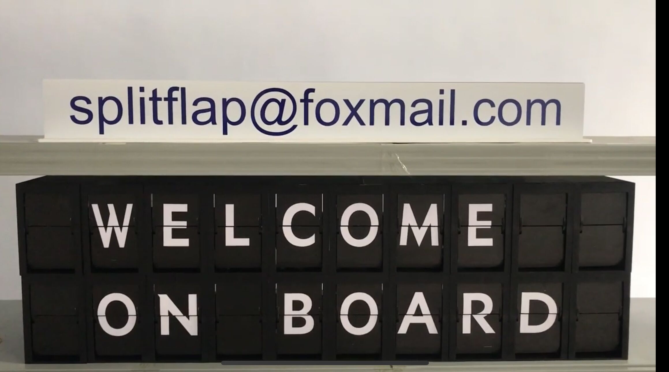 split flap for YSL event