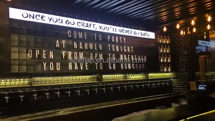 Competitive price latest design of split flap display flip board