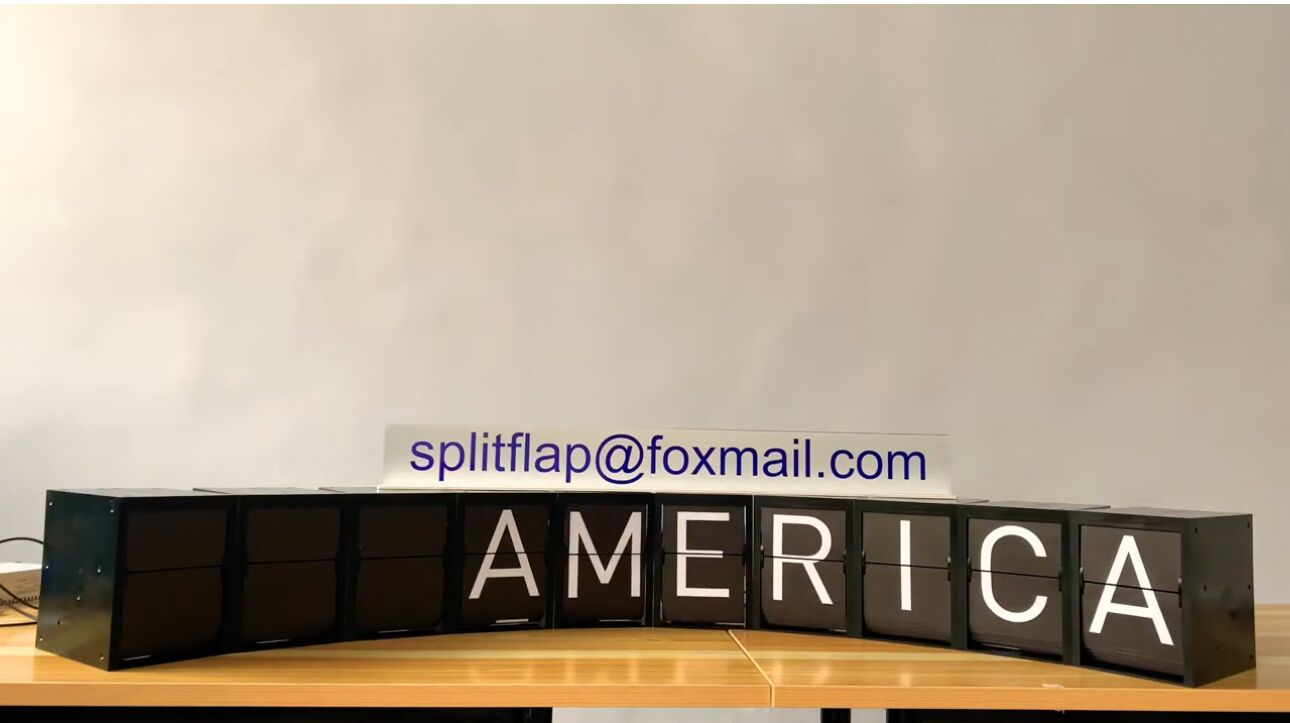 flapboard alphabet train flip board split flap