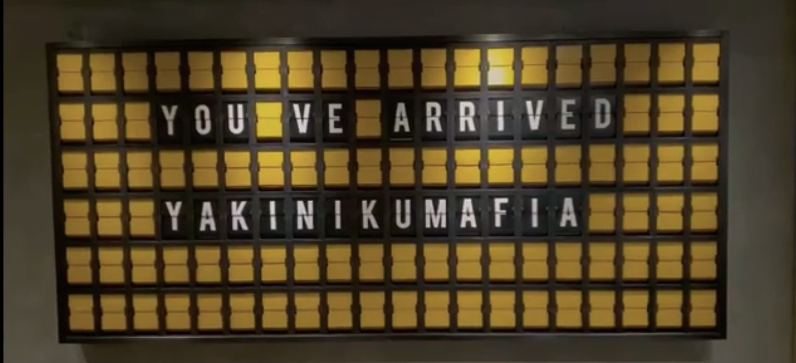 restaurant menu board split flap