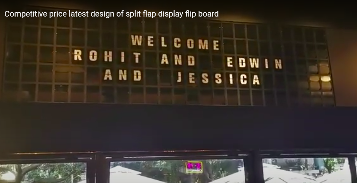 Competitive price latest design of split flap display flip board