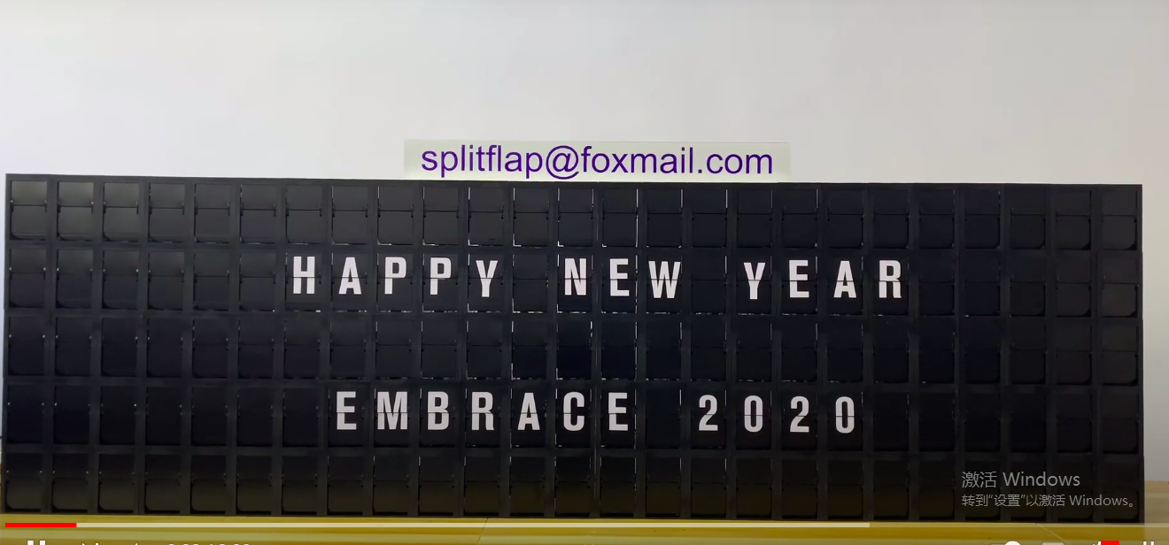 Flight information display board split flap