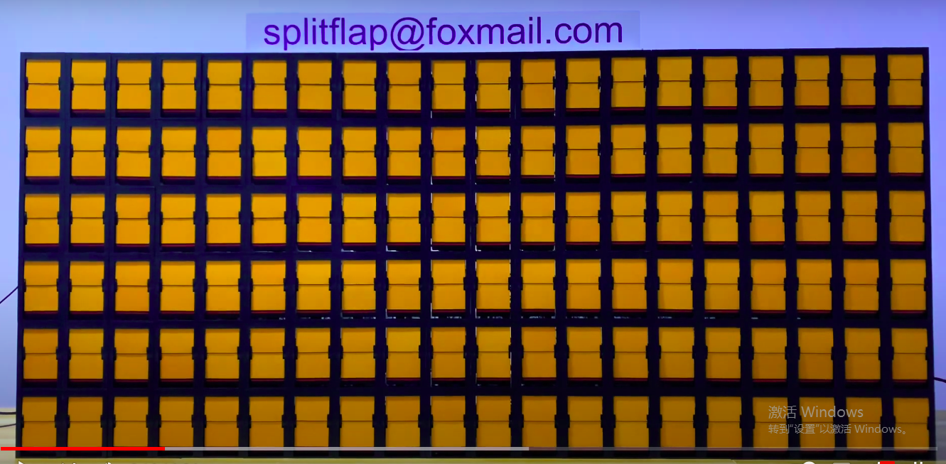 Restaurant sign splitflap display split flap display