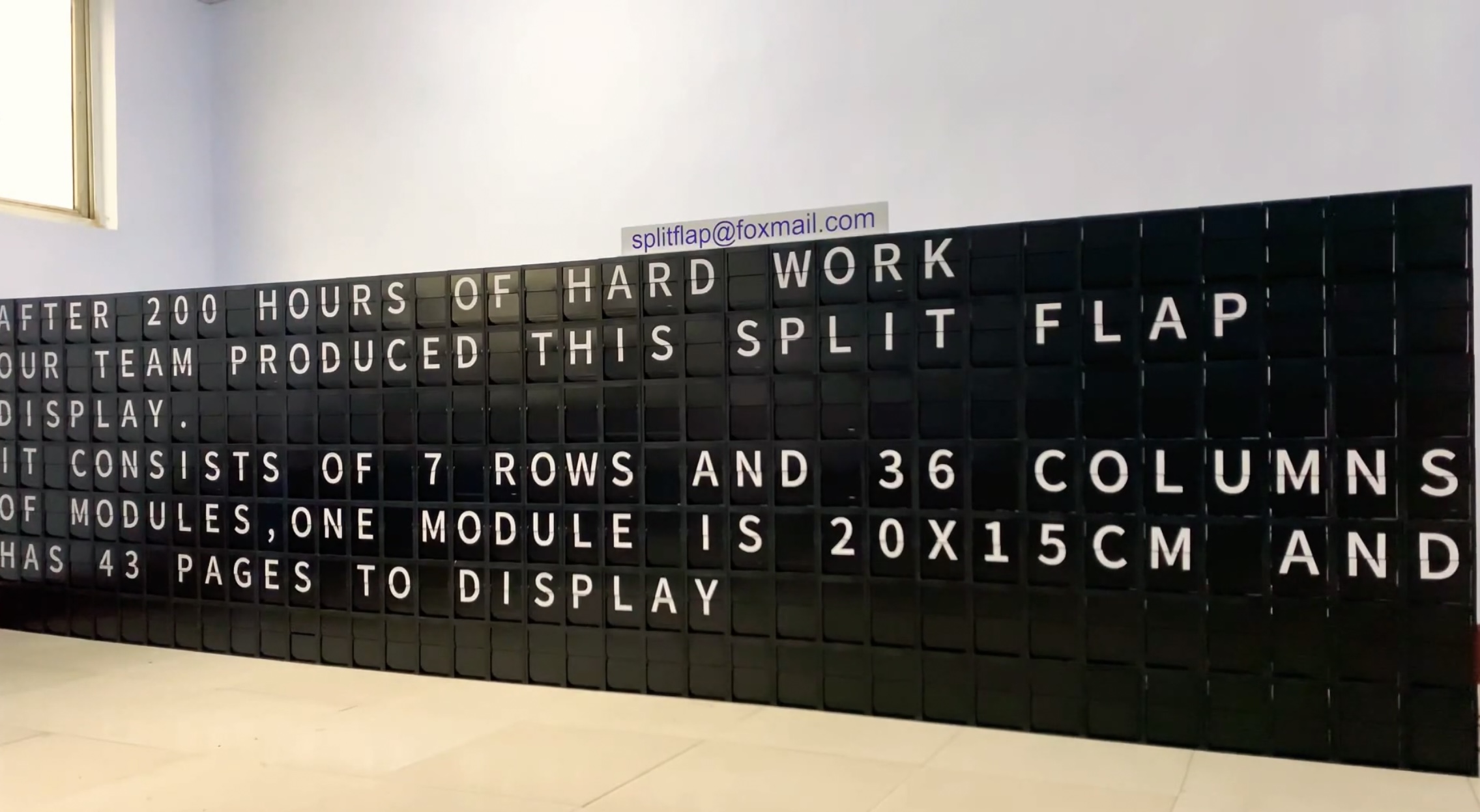 The great wall of split flap