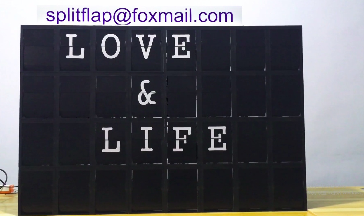 split flip board split flap letter flap display