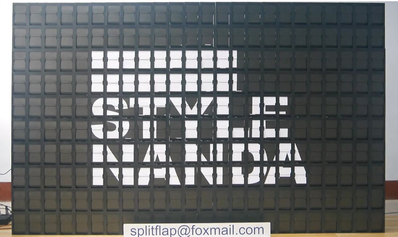 airport display flip board display split flip media wall