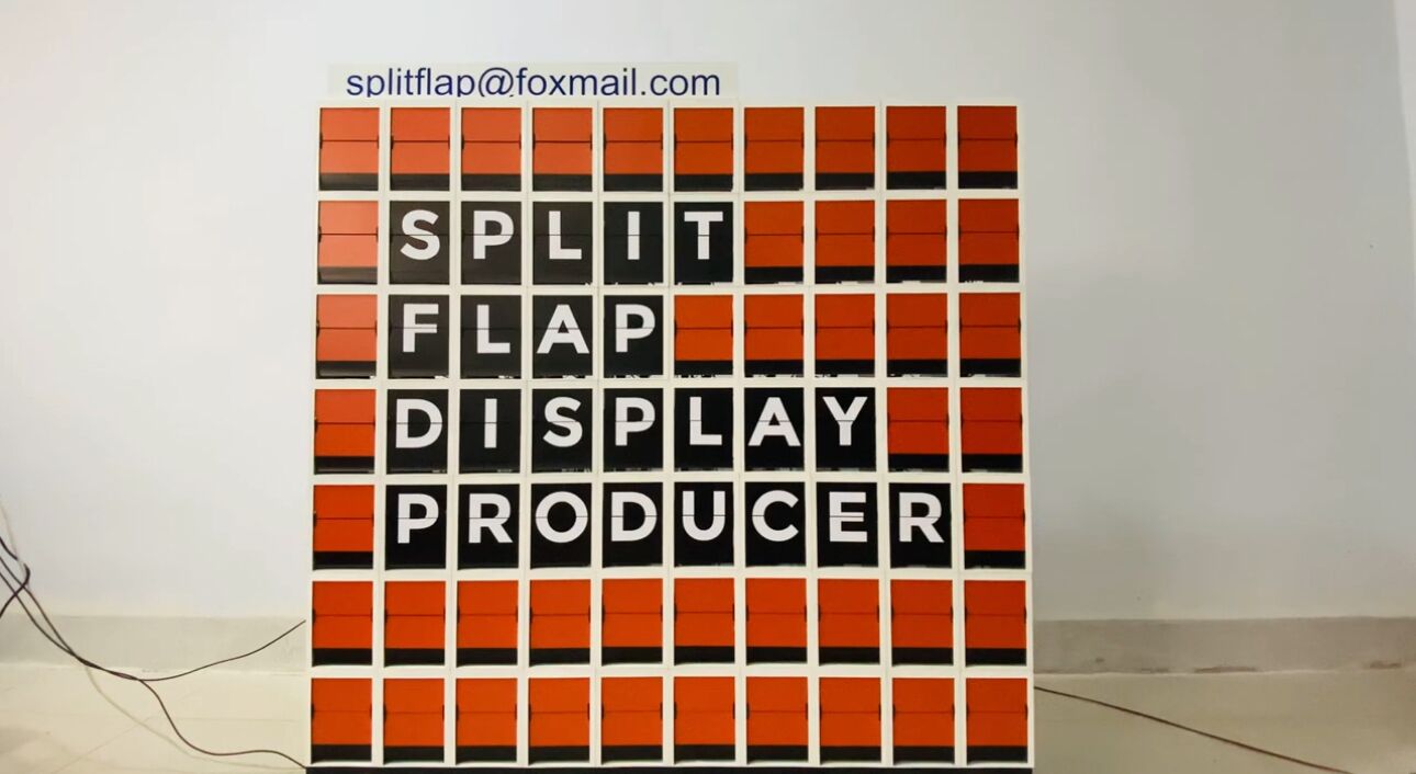 Customizable colors analog message board flap display split flap display board