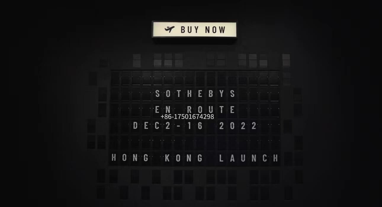 Sotheby’s launch split flap display