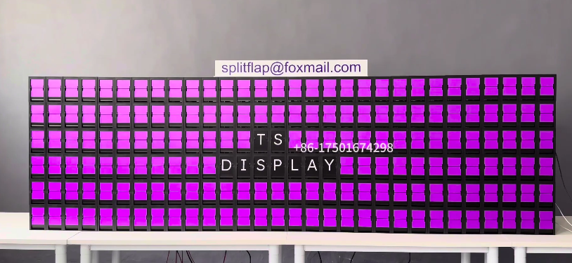 Mechanical split flap display analog