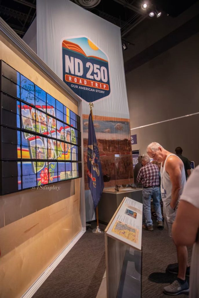 TS Display Picture Flap installation at the ND250 Road Trip exhibition in North Dakota